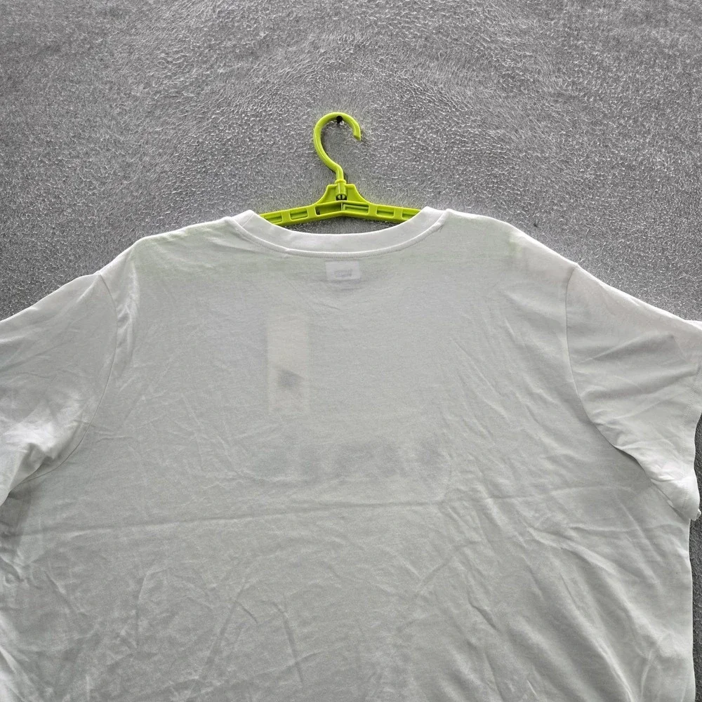 Levi's Women Shirt 3X White Graphic Logo‎ Short Sleeve